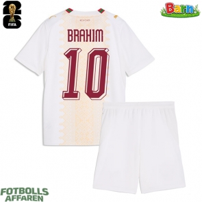 Marocko Brahim Diaz #10 Bortaställ Barn VM 2026 Kortärmad (+ Korta byxor)